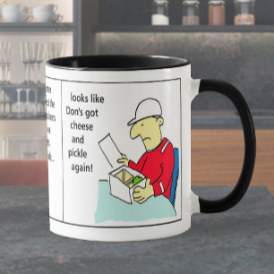 Docker Versandcontainer Cartoon Humor Tasse