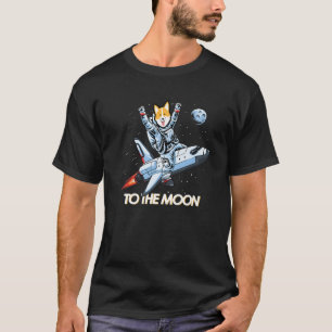 Dockmünze zum Mondflitzer Kryptowährung T-Shirt