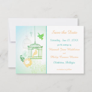 Docks & Cages Aquamarin - 3x5 Save the Date