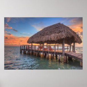 Dockside Sunrise Poster