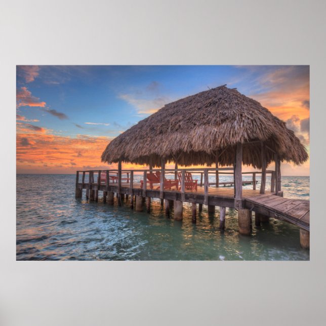 Dockside Sunrise Poster (Vorne)