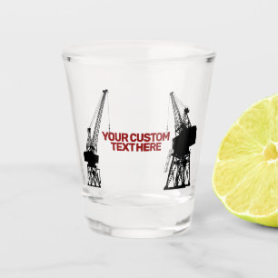 Dockyard Cranes Schnapsglas