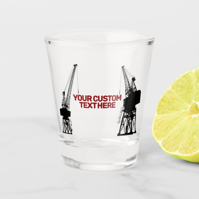 Dockyard Cranes Schnapsglas (Vorderseite)