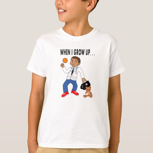 Docteur Boy de bande dessinée avec le T-shirt (Devant)