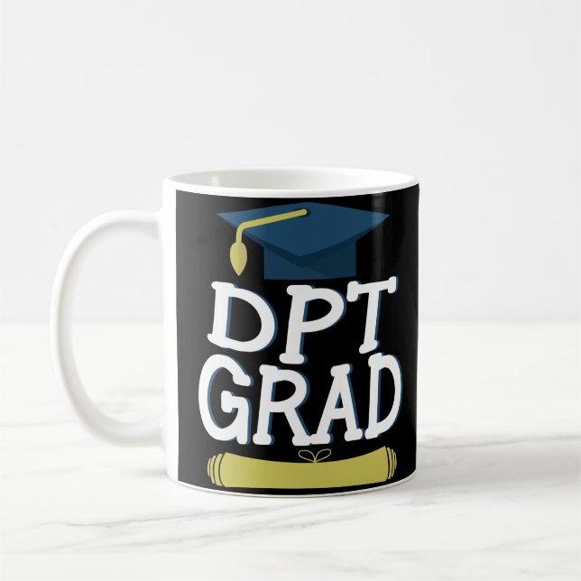 Docteur de tasse de café d'obtention du diplôme de (Gauche)