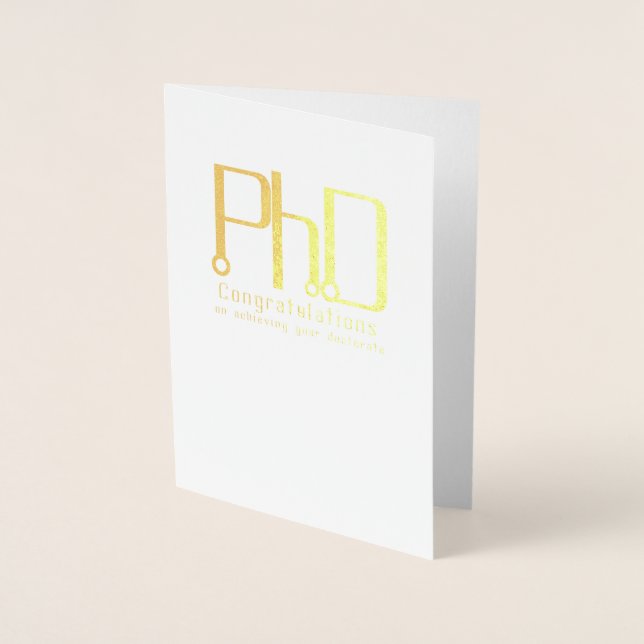 Docteur doctorat en philosophie carte de félicitat (Devant)