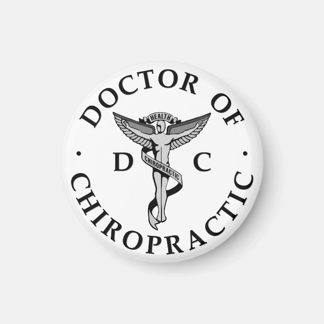 Docteur en chiropratique Logo Magnet (Devant)