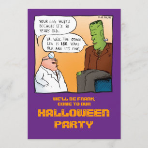 Docteur Halloween Invitation de Frankenstein