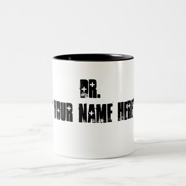 Docteur Mug, Dr tasse de nom personnalisé, cadeau  (Centre)
