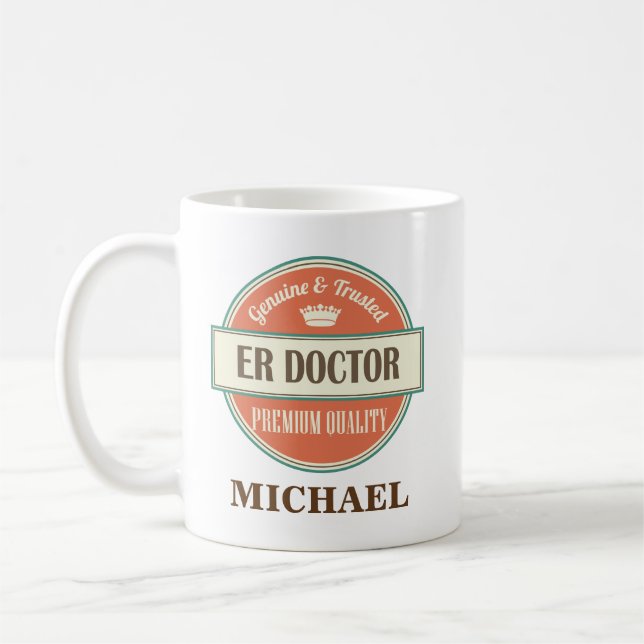 Docteur Personalized Office Mug Gift d'ER (Gauche)