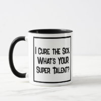 Docteur Super Talent. Mug à café à deux tons