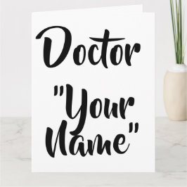 Doctor Abschluss Card Karte