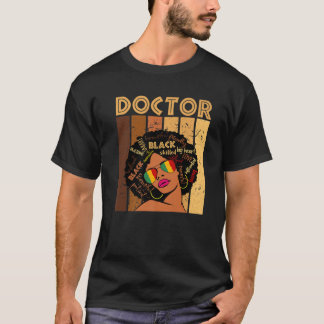 Doctor Afro African American Women Black History M T-Shirt
