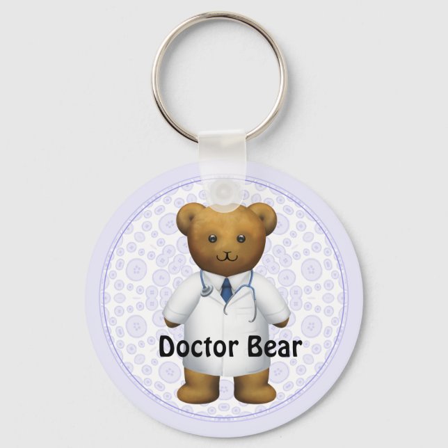 Doctor Bear - Teddy Bear Schlüsselanhänger (Vorderseite)