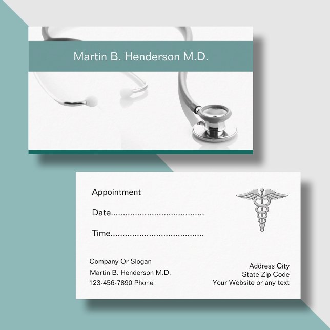 Doctor Business Cards Terminkarte (Von Creator hochgeladen)