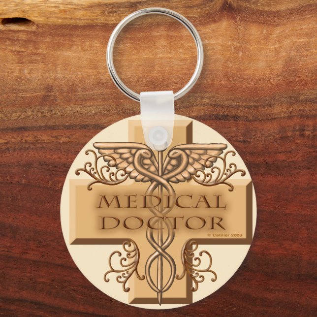 Doctor Caduceus Schlüsselanhänger (Vorderseite)
