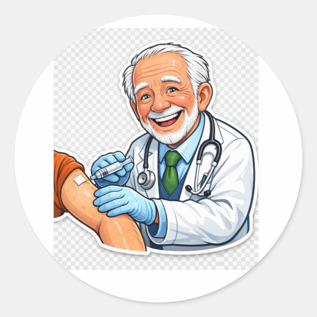 Doctor chibi vaccine sticker (Vorderseite)