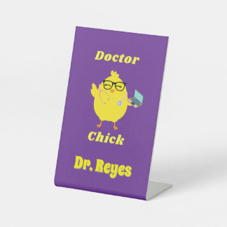 Doctor Chick Custom Oaster Themed Pedestzeichen Sockelschild