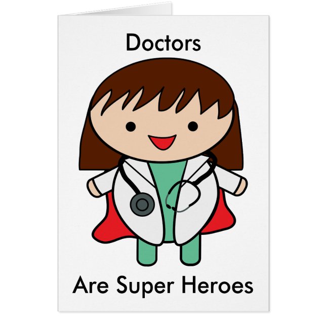 Doctor Day Woman Doctor Super Hero Personalisieren (Vorne)