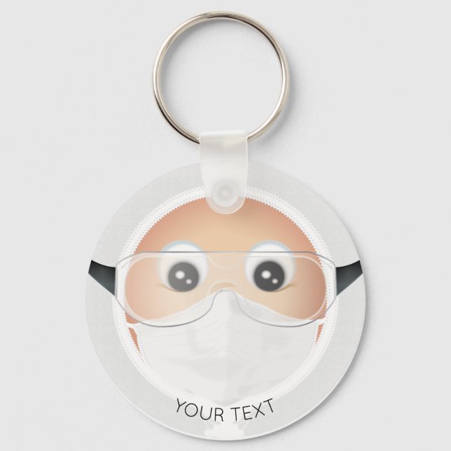 Doctor Emoji Schlüsselanhänger (Vorderseite)