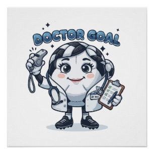 Doctor Goal Fußball Poster