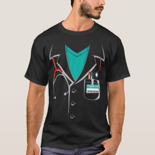 Doctor Labrador Coat Funny Halloween Kostüm Weiß T-Shirt