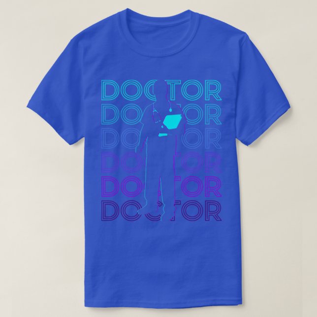 Doctor Retro-Geschenk T-Shirt (Design vorne)