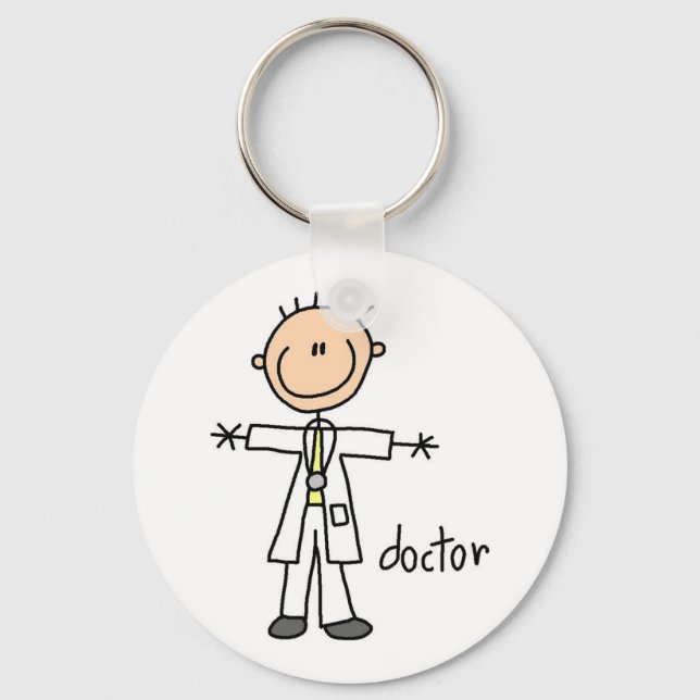 Doctor Strichmännchen Schlüsselanhänger (Vorderseite)