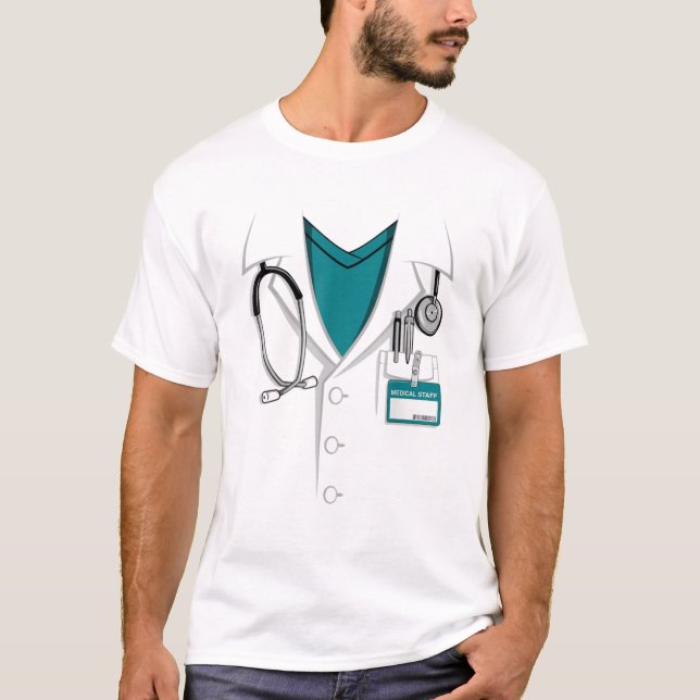 Doctor White Labrador Coat - Halloween-Kostüm T-Shirt (Vorderseite)