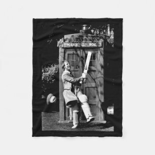 Doctor Who Peter Davison Cricket Tardis 1981 Tank Fleecedecke