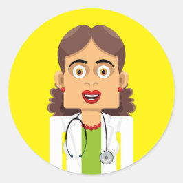 Doctora Runder Aufkleber