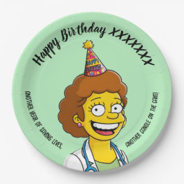DOCTORS BIRTHDAY green pediatric fun girl Pappteller