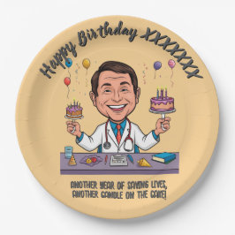 DOCTORS BIRTHDAY PARTY CALM ANTISTRESS PAPPTELLER