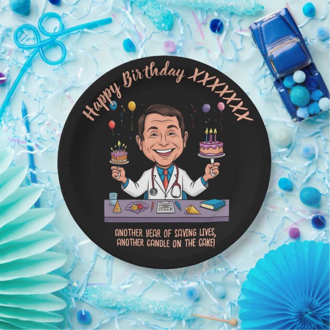  DOCTORS BIRTHDAY PARTY CALM ANTISTRESS PAPPTELLER (Party)