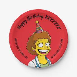 DOCTORS BIRTHDAY red pediatric anti-stress Pappteller