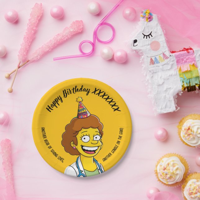 DOCTORS BIRTHDAY yellow pediatric anti-stress Pappteller (Party)