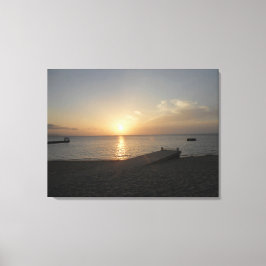 Doctor's Cave Beach, Jamaica Sunset April 2011 Leinwanddruck