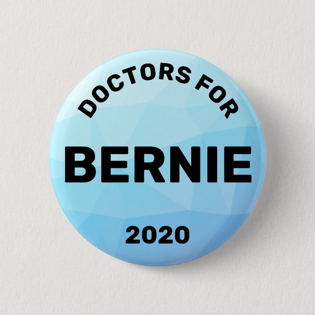 Doctors for Bernie Sanders 2020 Button (Vorderseite)