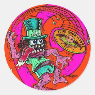 DOD - Disc-Golf Runder Aufkleber