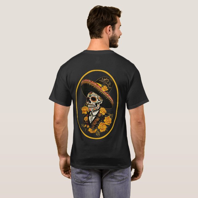 DoD Gelbe Rose T-Shirt (Schwarz voll)