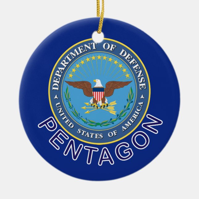 DOD Pentagon Keramik Ornament (Vorne)