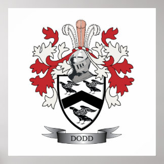 Dodd-Familienwappen-Wappen Poster