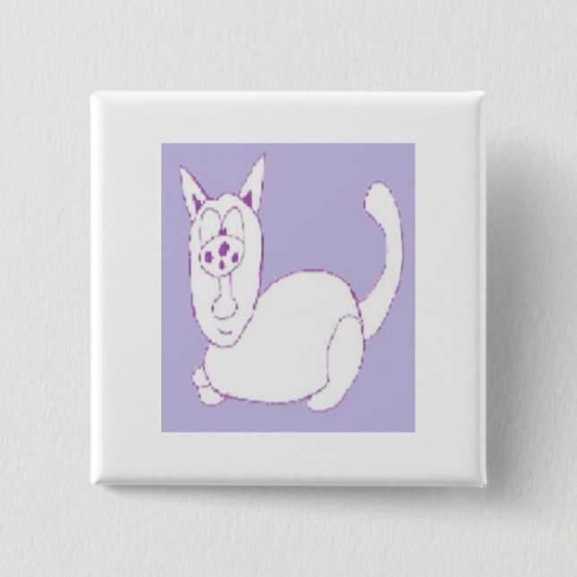 Doddle Cat Button (Vorderseite)