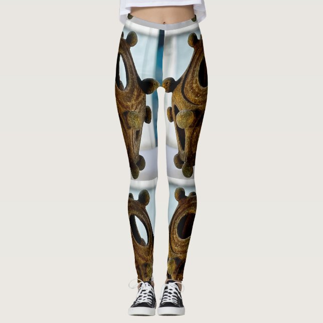DODECAHEDRON ROBOTISCHE Leggings (Vorderseite)