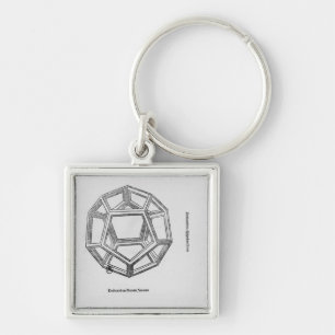 Dodecahedron, von 'De Divina Proportione' Schlüsselanhänger