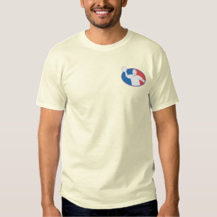 Dodge-Ball-Logo Besticktes T-Shirt
