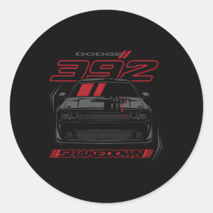 Dodge Challenger 392 Shakedown Letzter Anruf Runder Aufkleber