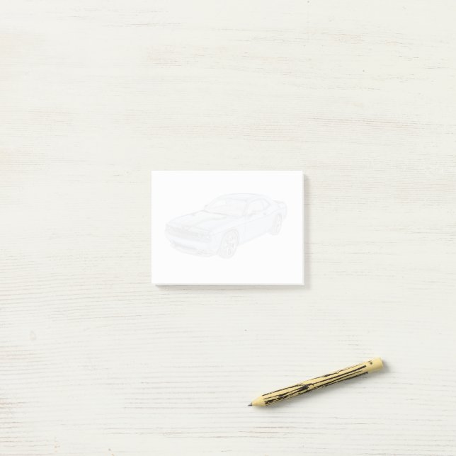 Dodge Challenger Mopar Muscle Car V8 Post-it Klebezettel (Auf Schreibtisch)