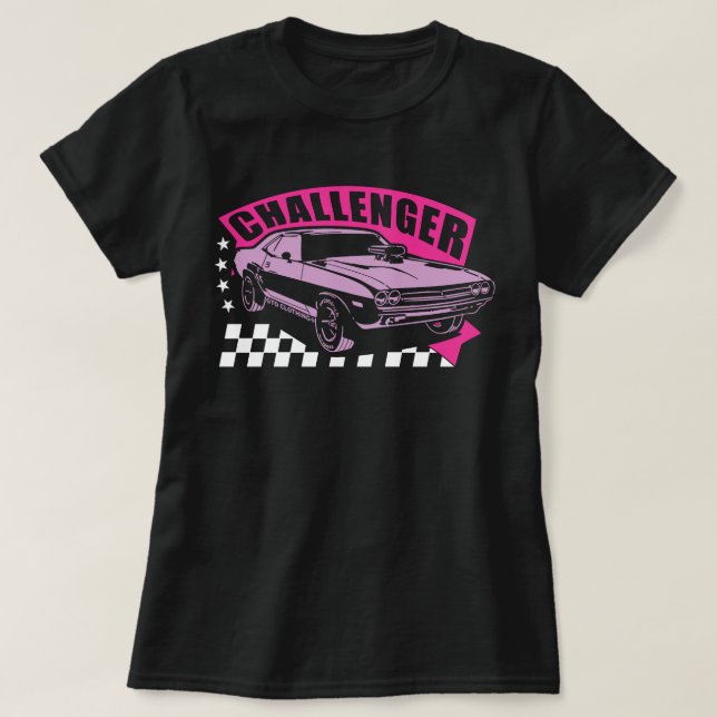 Dodge Challenger Muscle Car T-Shirt for Girls (Design vorne)