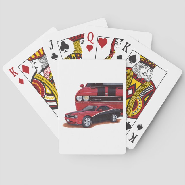 Dodge Challenger Poker Cards Spielkarten (Rückseite)